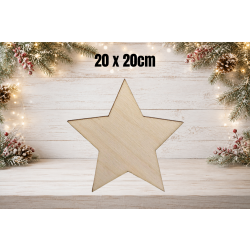SKLEJKA #3mm Gwiazdka 5-ramienna 2 20cm, gwaizdka 20cm